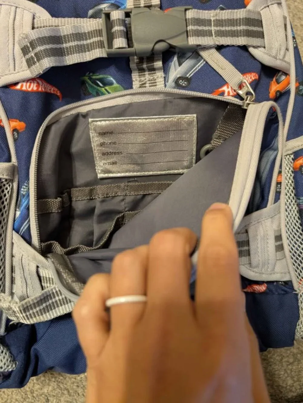 Pottery barn hot wheels large backpack
